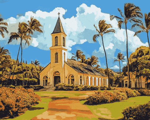 Wailea Cathedral Diamond Painting