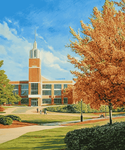 Wake Forest University Campus Diamond Painting