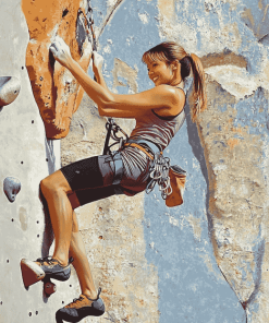 Wall Climber Lady Diamond Painting