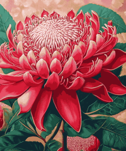 Waratah Blossoms Diamond Painting