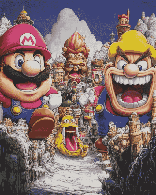 Wario Adventures Animation Diamond Painting