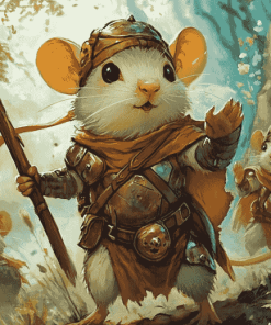 Warrior Mice Animation Diamond Painting