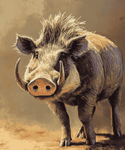 Warthog Piggy Diamond Painting