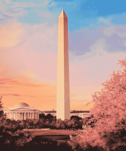 Washington Monument Tower Diamond Painting