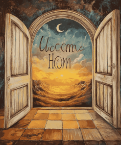 Welcome Home Quote Diamond Painting