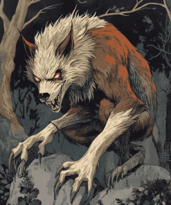 Werewolf Fantasy Beast Diamond Painting