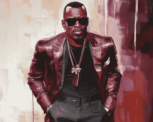 Wesley Snipes in Colorful Diamond Painting