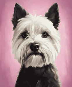 West Highland Terrier Puppy Diamond Painting