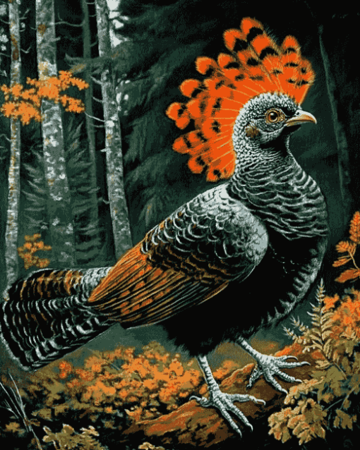 Western Capercaillie Fowl Diamond Painting