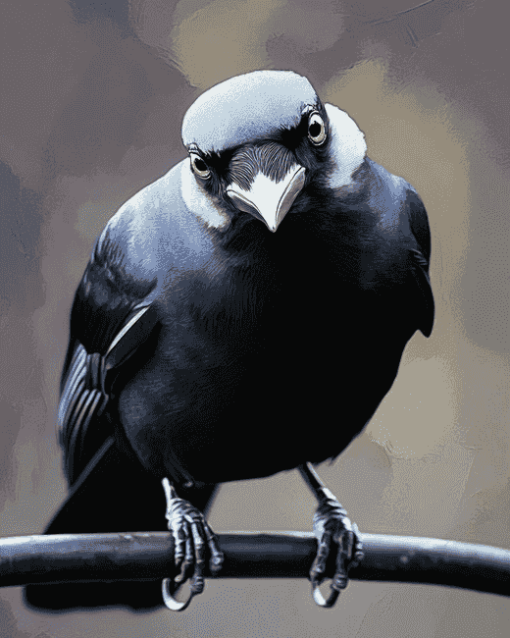 Western Jackdaw Fowl Diamond Painting