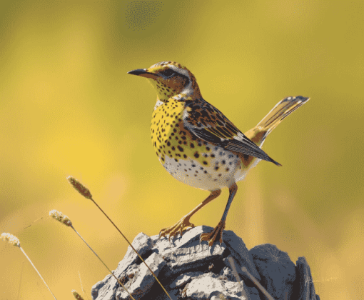 Western Meadowlark Bird Diamond Painting