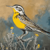 Western Meadowlark Diamond Painting