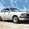 White Corolla Car Diamond Painting