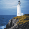 White Lighthouse Beacon Diamond Painting