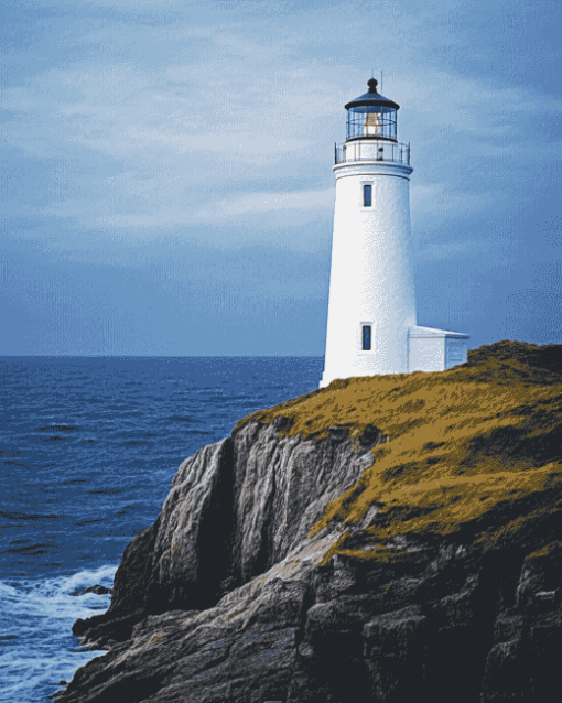 White Lighthouse Beacon Diamond Painting