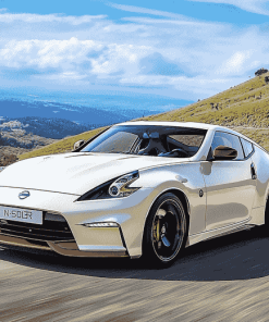 White Nissan 370 Z Car Diamond Painting