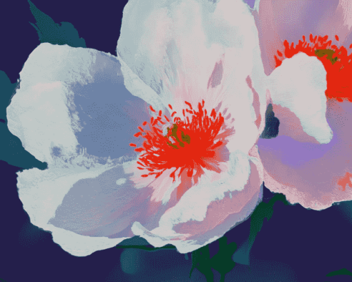 White Roses by Simon Bull Diamond Painting