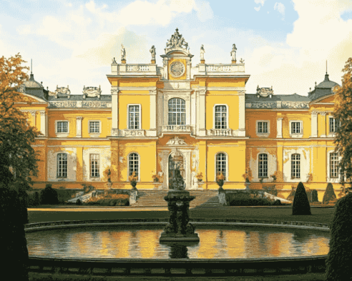 Wilanow Palace Scenic Diamond Painting