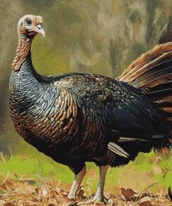 Wild Turkey Birds Diamond Painting