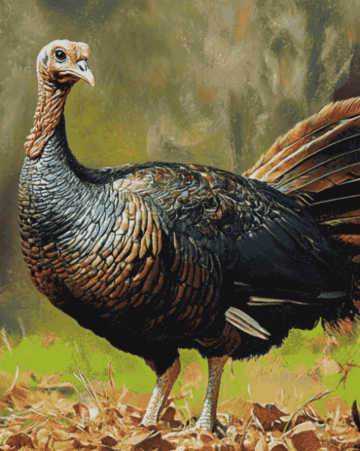 Wild Turkey Birds Diamond Painting