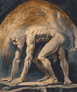 William Blake's Nebuchadnezzar Vintage Diamond Painting