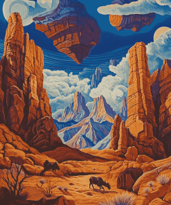 William Haskell Desert Fantasies Diamond Painting