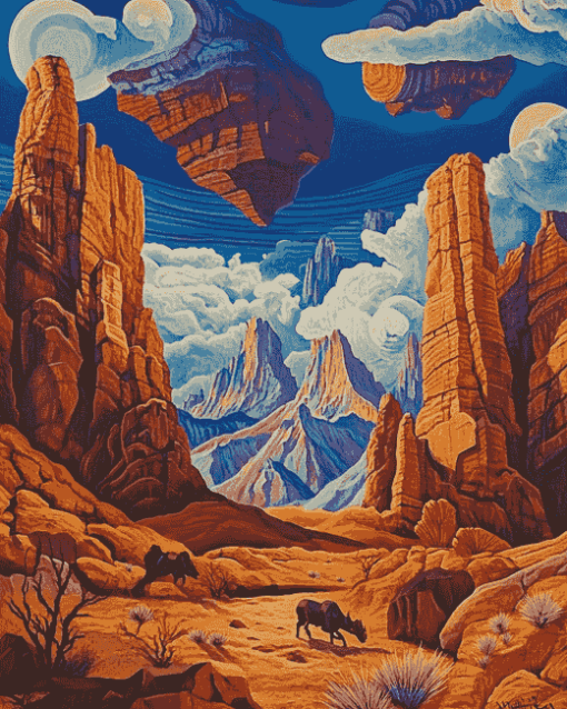 William Haskell Desert Fantasies Diamond Painting