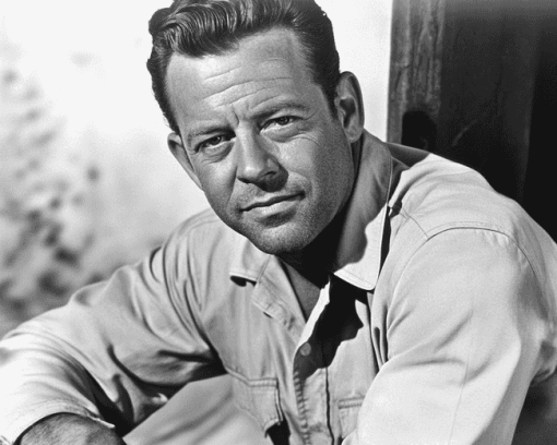 William Holden Black and White Diamond Painting