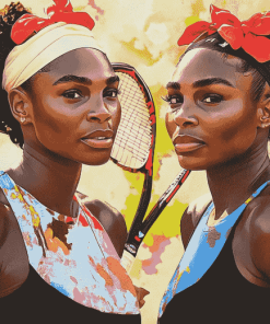 Williams Sisters Tennis Icon Diamond Painting