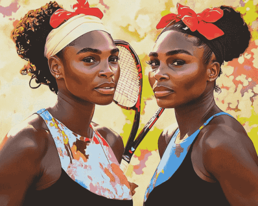 Williams Sisters Tennis Icon Diamond Painting