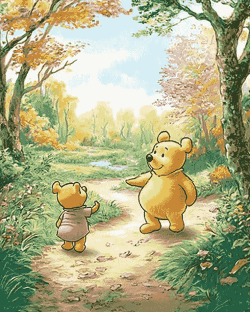 Winnie The Pooh Cartoon Diamond Painting