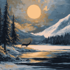 Winter Forest Scenery Diamond Painting