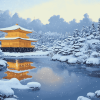 Winter Landscape of Japan Diamond Painting