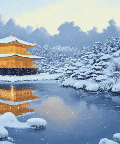 Winter Landscape of Japan Diamond Painting