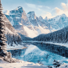 Winter Landscapes of Banff Diamond Painting