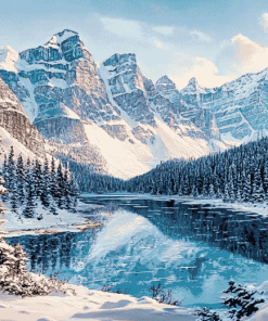 Winter Landscapes of Banff Diamond Painting