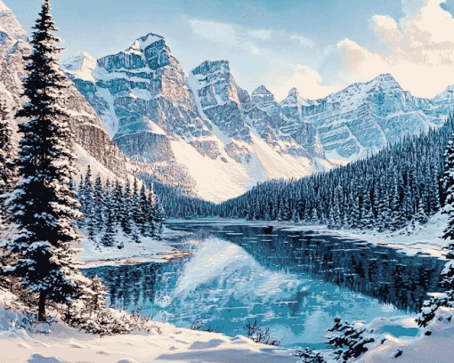 Winter Landscapes of Banff Diamond Painting