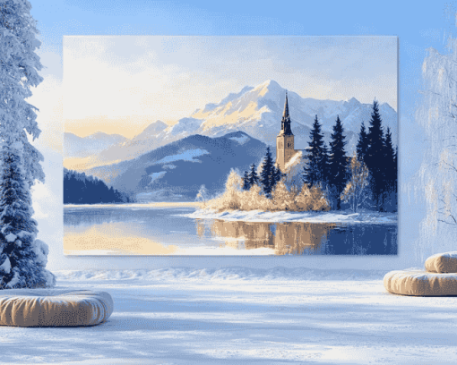 Winter Mountain Scenery London Diamond Painting