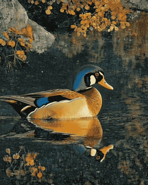 Wood Duck Wildlife Diamond Painting