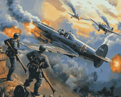 World War 2 Battles Diamond Painting