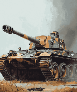 World War II Military Tank Diamond Painting