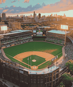 Wrigley Field Landscape Chicago Diamond Painting