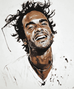 Yannick Noah Tennis Player Diamond Painting