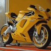 Yellow Ducati 999 Motorbikes Diamond Painting