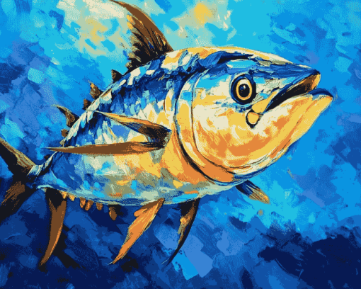 Yellow Fin Tuna Diamond Painting