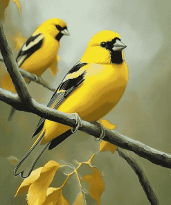 Yellow Finch Diamond Painting