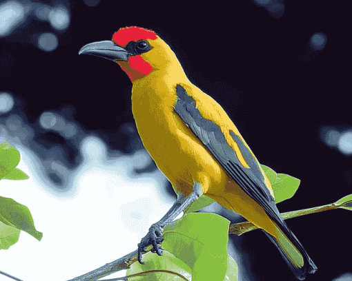 Yellow Old World Orioles Diamond Painting