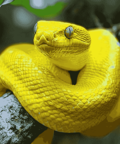 Yellow Snake Diamond Painting