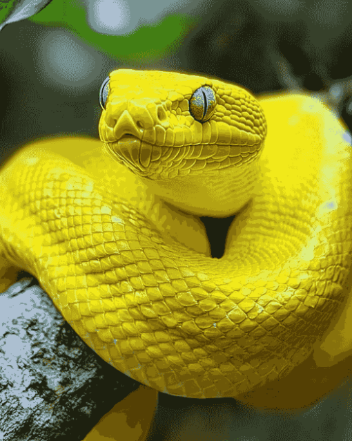 Yellow Snake Diamond Painting