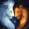 Yin Yang Lion Diamond Painting